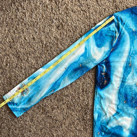 Blue Geode graphic 2XL long sleeve shirt - Picture 5 of 6